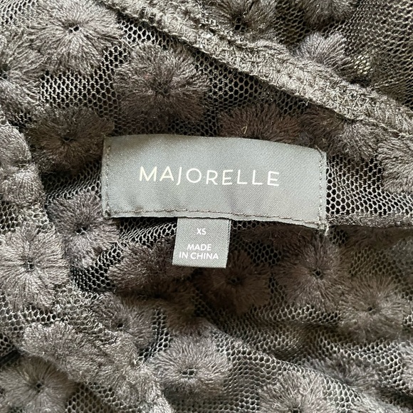 Majorelle Black Floral Crochet Top - Picture 3 of 4